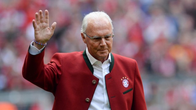 Beckenbauer commemoration in Munich: Franz Beckenbauer in 2016 in the Allianz Arena.