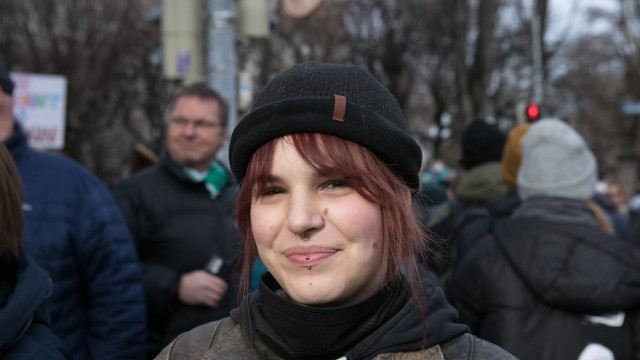 Voices from the demo against the right in Munich: Antonia Köll