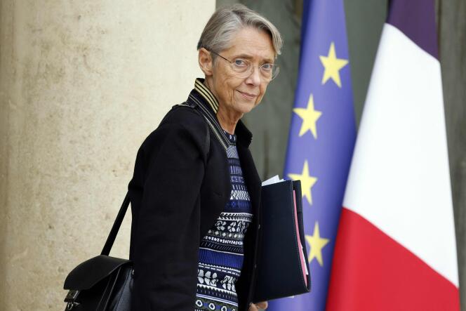 Elisabeth Borne, in Paris, October 5, 2022.