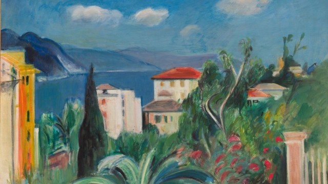 Favorites of the week: "View of the Bay of Rapallo" (1933) by Rudolf Levy.