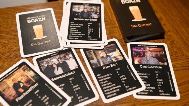 Gastronomy game: You can playfully get to know Munich's pub culture with the quartet.
