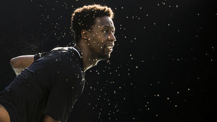 Gaël Monfils in action during his first round at the Australian Open, January 15, 2024. (FRANK MOLTER / DPA)