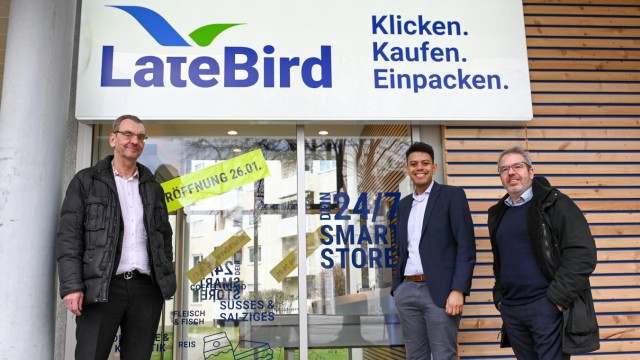 Local supply: Latebird managing director Markus Belte (from left), Maximilien Breß and Michael Plum from Vonovia.