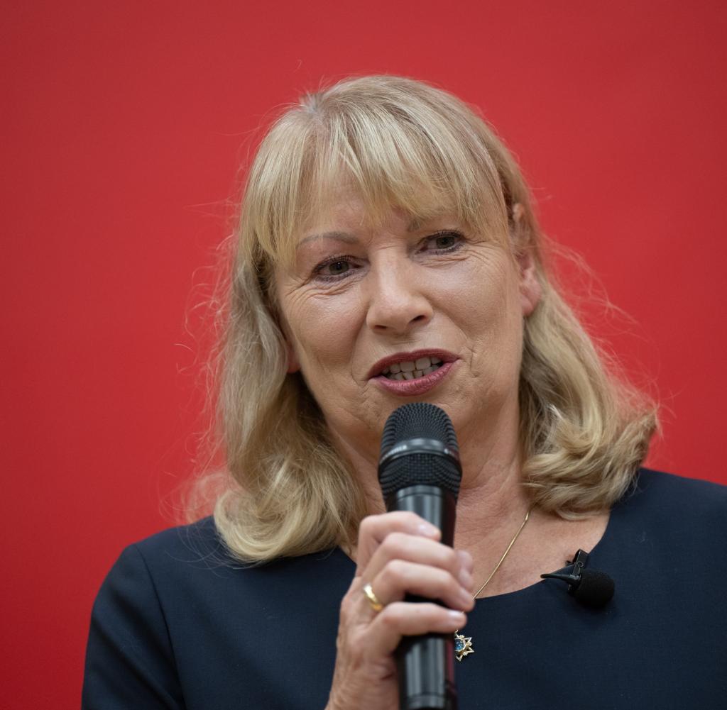 Petra Köpping (SPD), Social Affairs Minister of Saxony, is the Social Democrats' top candidate in the state elections