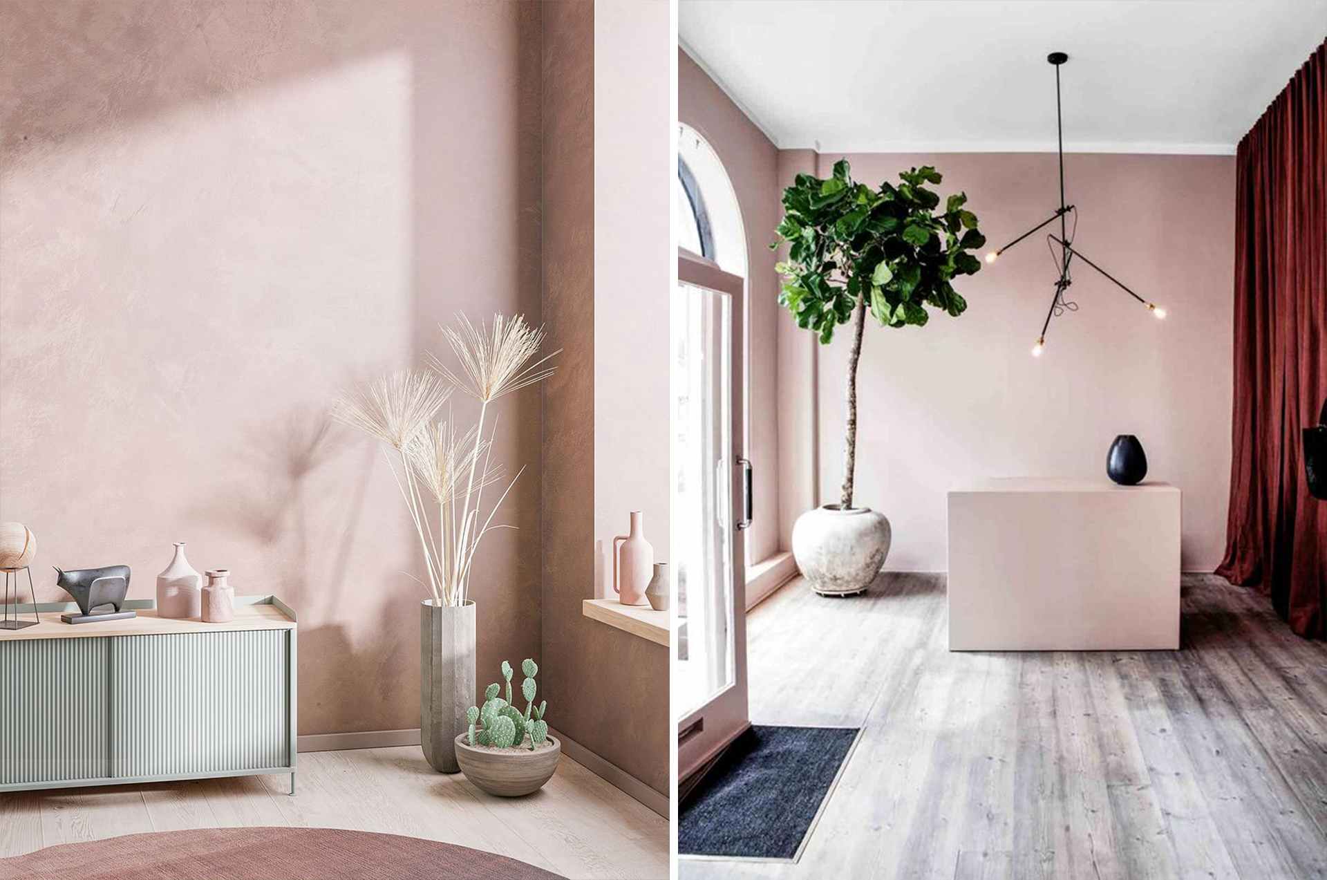 Color Combine With Powder Pink