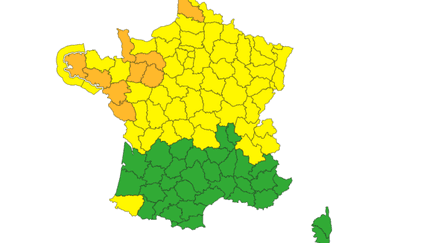 Nine departments are placed on orange rain-flood vigilance for the day of January 2, 2024. (METEO FRANCE)