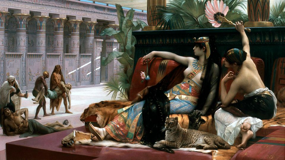 Cleopatra has poisons tested by Alexandre Cabanel.