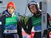 Skispringen: Constantin Schmid (links) und Andreas Wellinger sind Teil des deutschen Teams in der Saison 2023/24.
