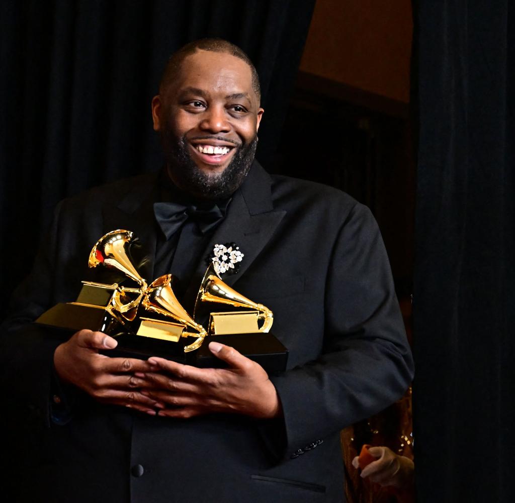 Killer Mike with his Grammys