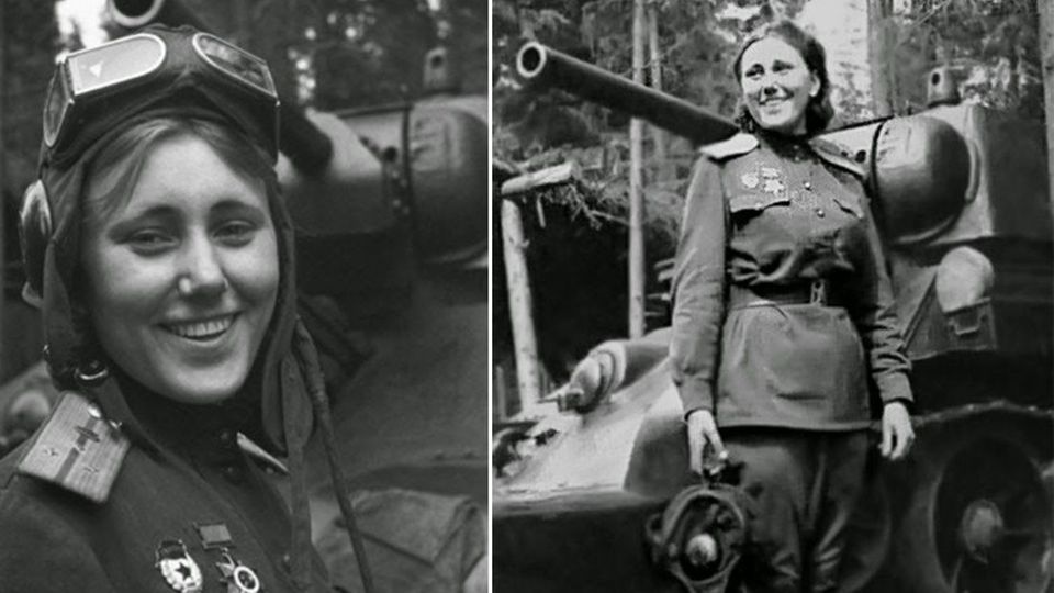 Alexandra G. Samusenko commanded a T-34 in the Battle of Kursk.  Shortly before the end of the war, Samusenko fell - 70 kilometers from Berlin.