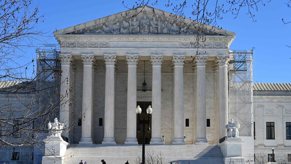 The Supreme Court in Washington, DC, the highest court in the United States