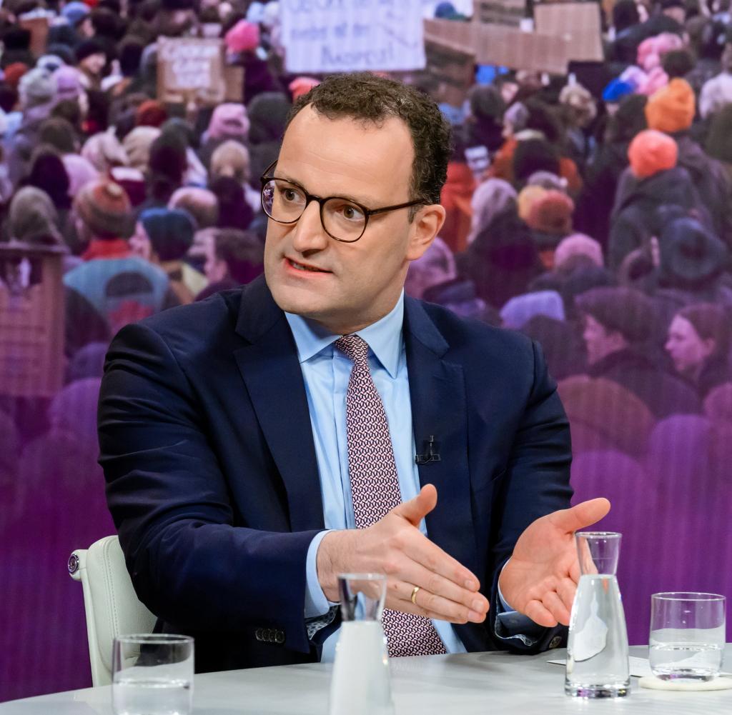Jens Spahn (CDU) distributes against left and right at “maybrit illner”.