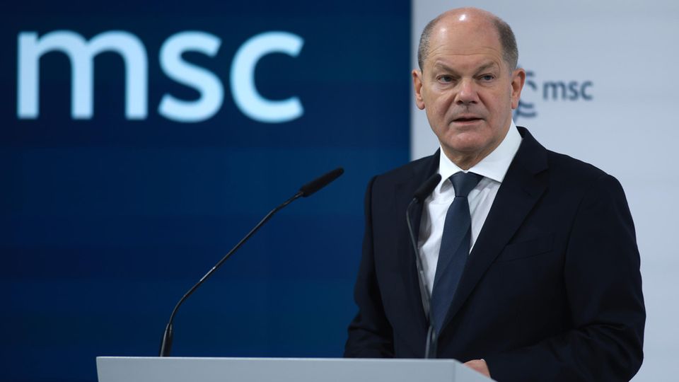 Olaf Scholz at the Munich Security Conference