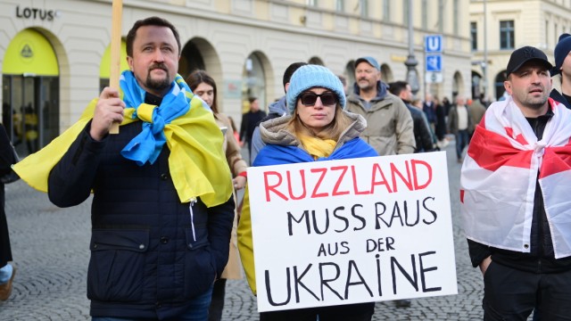 Demonstrations on the Siko in Munich: The participants in the pro-Ukraine rally had a clear demand.