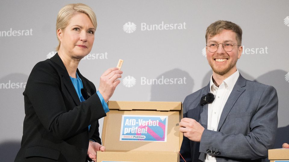 Manuela Schwesig accepts a petition to ban the AfD