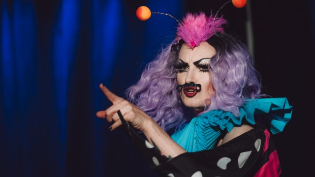 Dazzling leisure tips: Ruby Tuesday combines drag and burlesque in her stage performances.