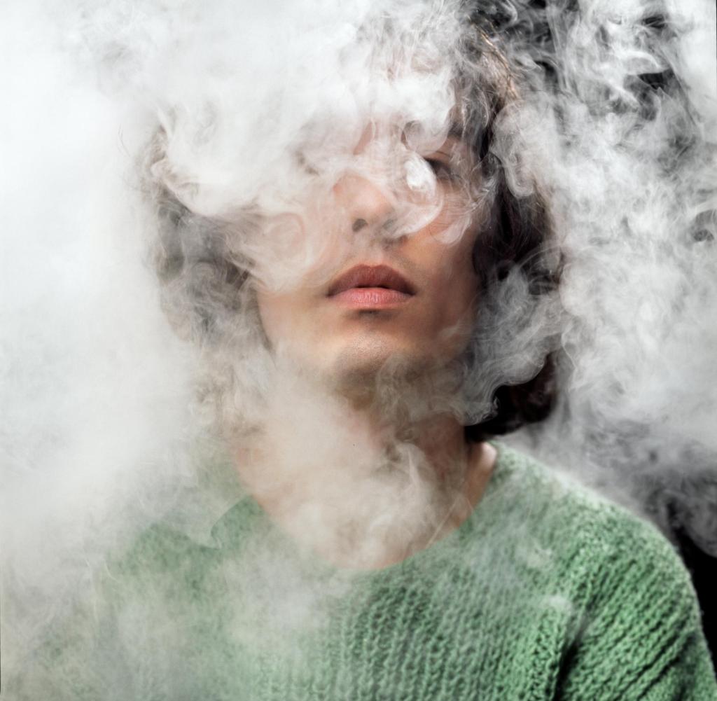 Man in a cloud of psychoactive smoke: Cannabis can trigger psychosis