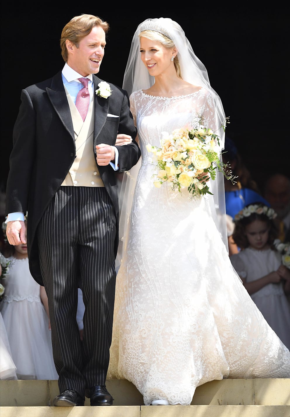Strahlendes Brautpaar: Lady Gabriella und Thomas Kingston bei ihrer Hochzeit 2019