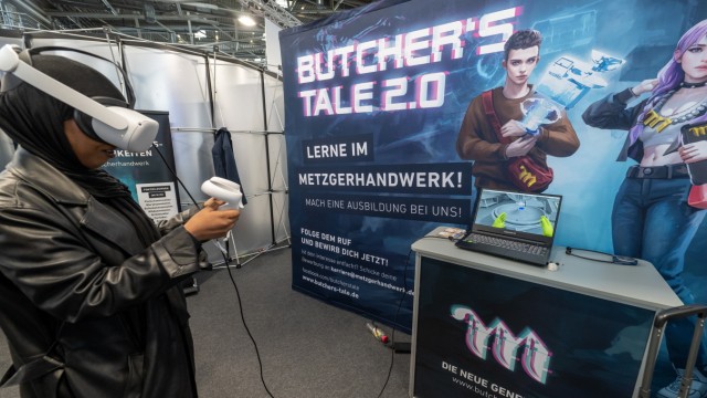 International craft fair in Munich: Virtual butcher games are intended to make the training profession attractive for young people, but they also lead some people down the wrong path.