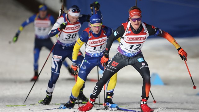 Biathlon World Cup: One is running ahead: Benedikt Doll on the way to the bronze medal in the individual race at the World Championships.