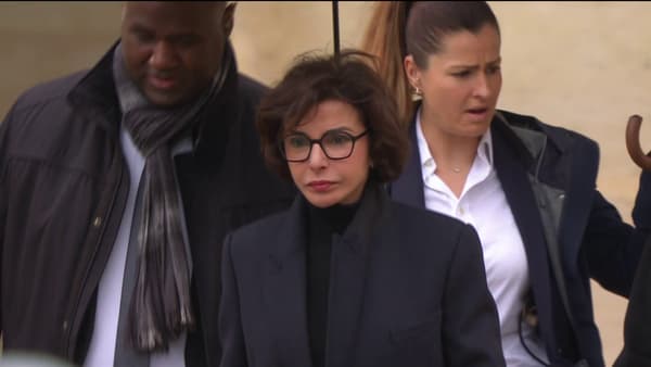 Rachida Dati à la cérémonie d'hommage aux victimes françaises des attaques du Hamas contre Israël le 7 octobre, à Paris, le 7 février 2024