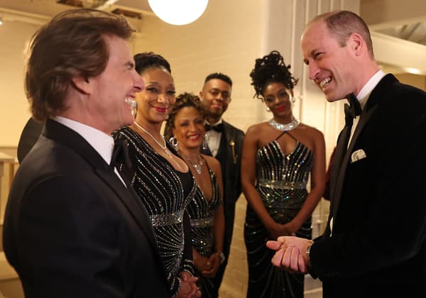 Tom Cruise and Prince William on February 7, 2024 during the gala for the benefit of the London Air Ambulance