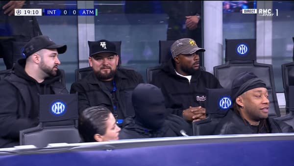 Kanye West during Inter-Atlético on February 20, 2024