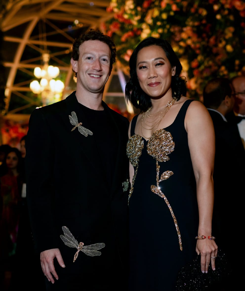 Meta-Gründer Mark Zuckerberg mit Ehefrau Priscilla Chan