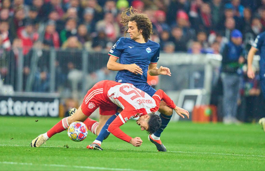 Umkämpft: FC Bayern gegen Lazio Rom in der Champions League.