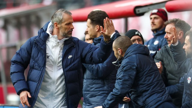 25th matchday of the Bundesliga: Leipzig coach Marco Rose was happy again: It was 2-0 against Darmstadt.
