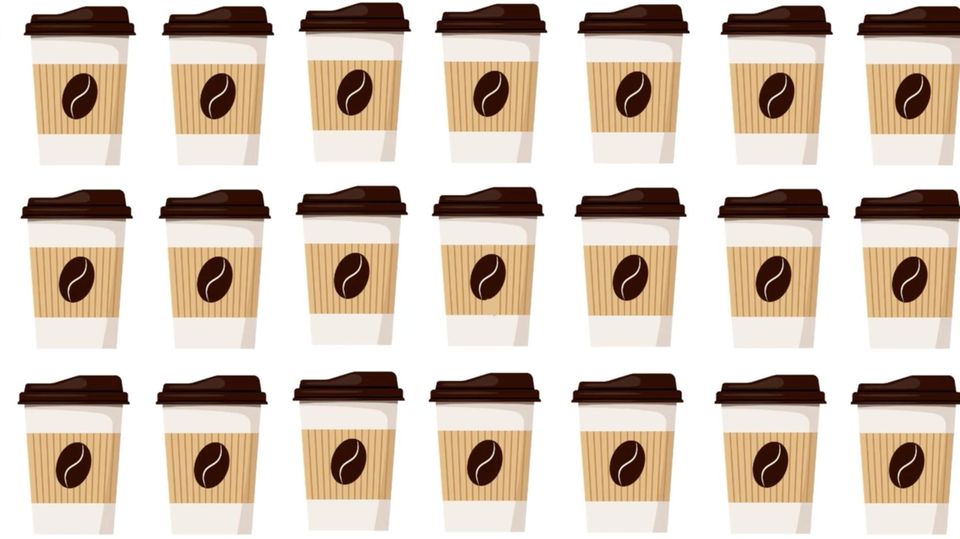 Picture puzzle: Which coffee mug stands out from the crowd?