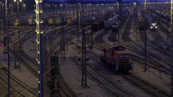 Trains stand in mesh on the tracks.  © NonstopNews 