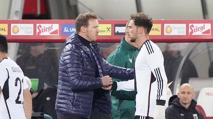 No regard for friendships: Julian Nagelsmann has sorted out Leon Goretzka for the time being.