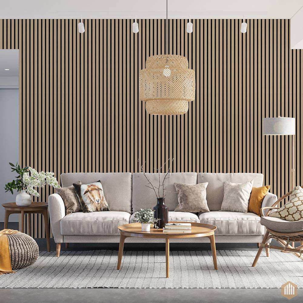 Acoustic wood effect panels: stylish and efficient