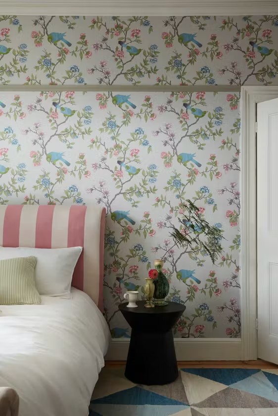 Combine Pink And Blue In The Little Greene Bedroom