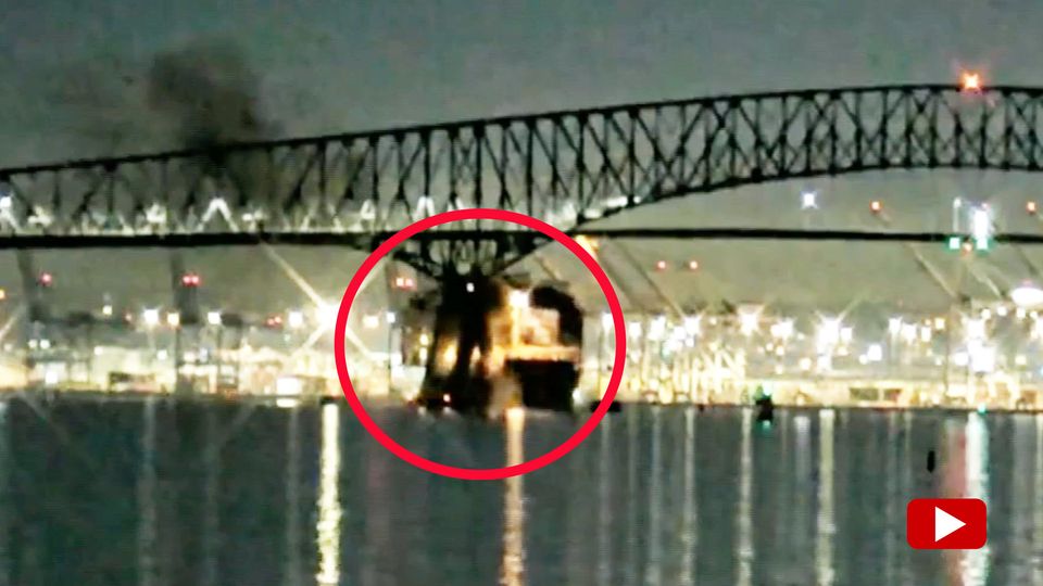 USA correspondent Peter Kleim on ship collision with bridge in Baltimore