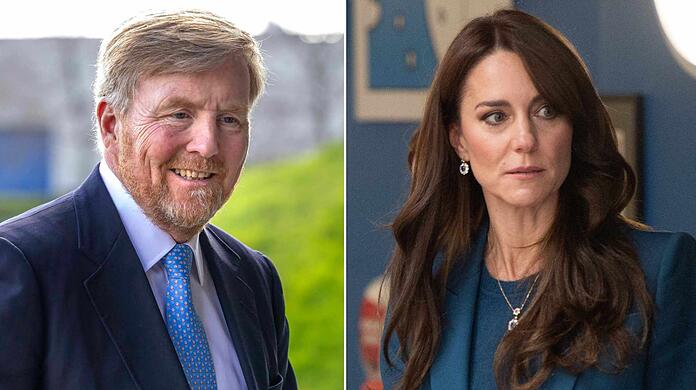 King Willem-Alexander makes fun of Princess Kate.