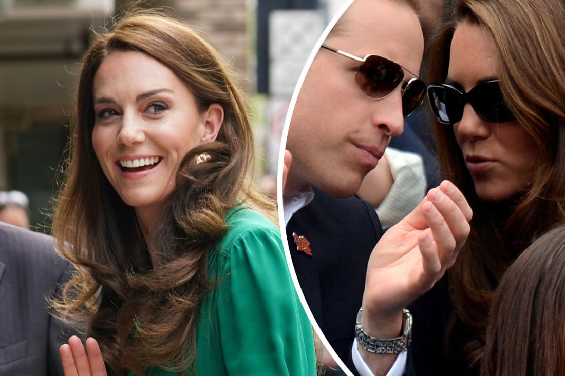 The royal fans want the happy, laughing Princess Kate back, not one who hides behind sunglasses (photo montage). 