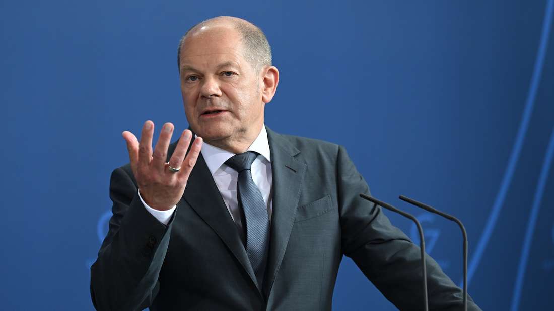 Olaf Scholz speaks about energy policy.