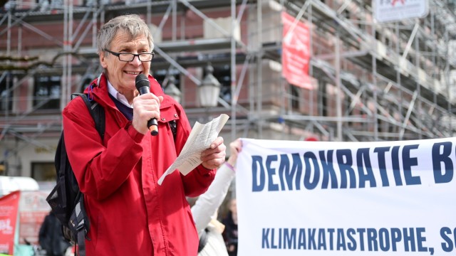New protest "Last generation": Climate activist Ernst Hörmann hopes that more people will dare to do so without gluing "Last generation" to take part.