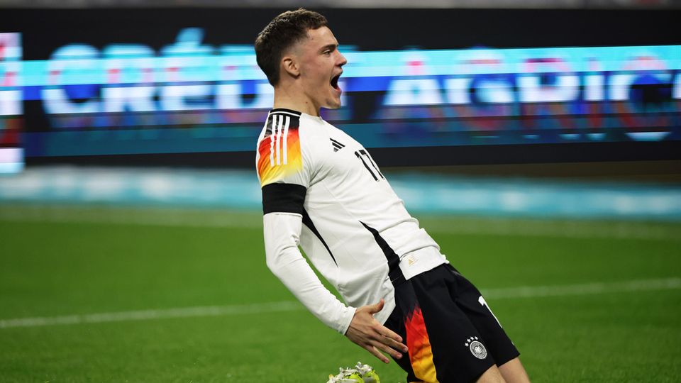 Florian Wirtz from Bayer Leverkusen took the German national team's first lead in the 2024 international season